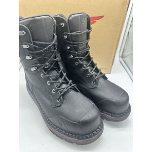 Red Wing Style 3596 Black Waterproof Composite Toe Safety Work Boots Men 8.5 D